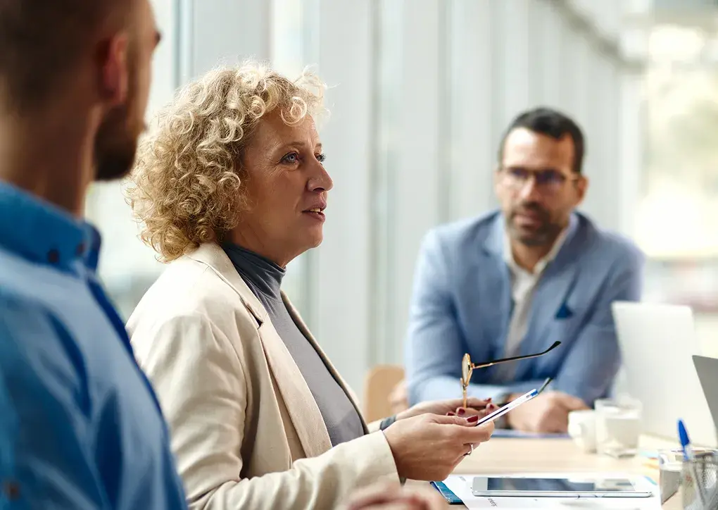 Point C team collaborating with an employer